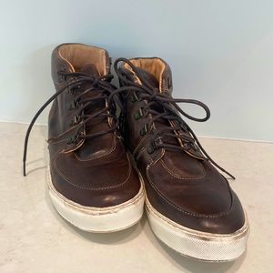 Heritage Bedford Stu Honor Lace Up High Top Leather Shoes 8